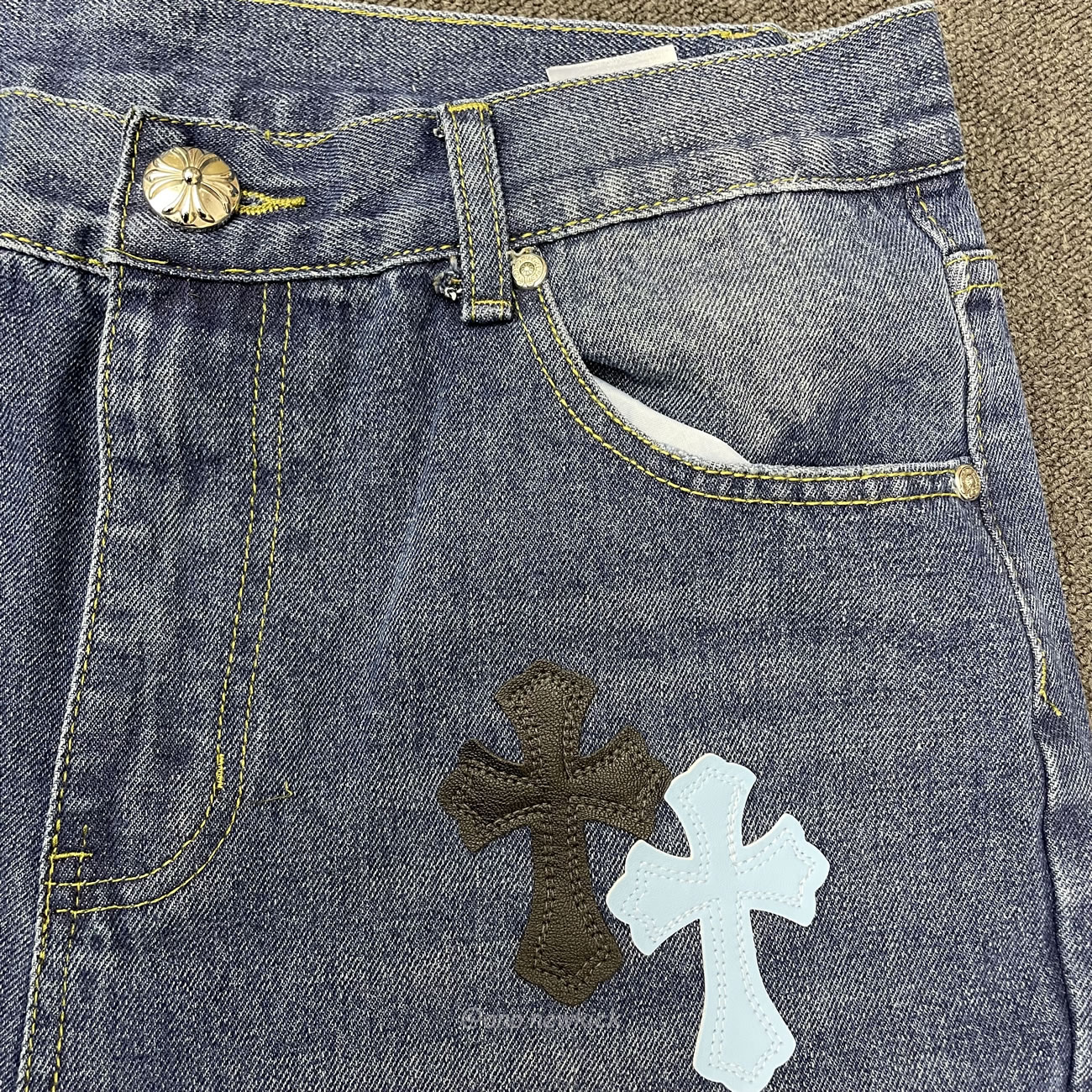 Chrome Hearts Blue Jeans Cross Patch (2) - newkick.org